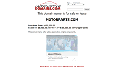 Desktop Screenshot of motorparts.com